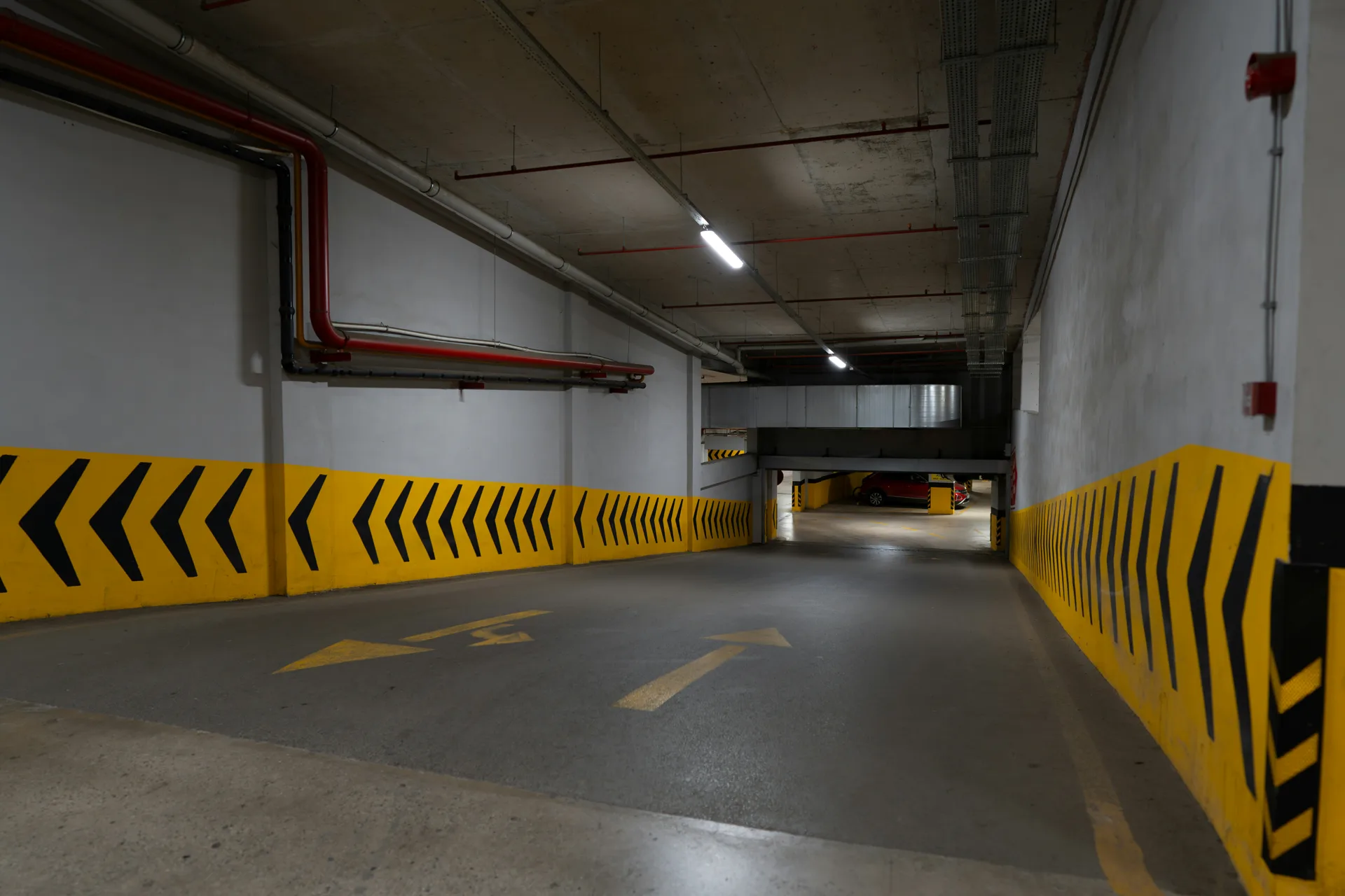 concrete parking structure ramp in Pittsburgh