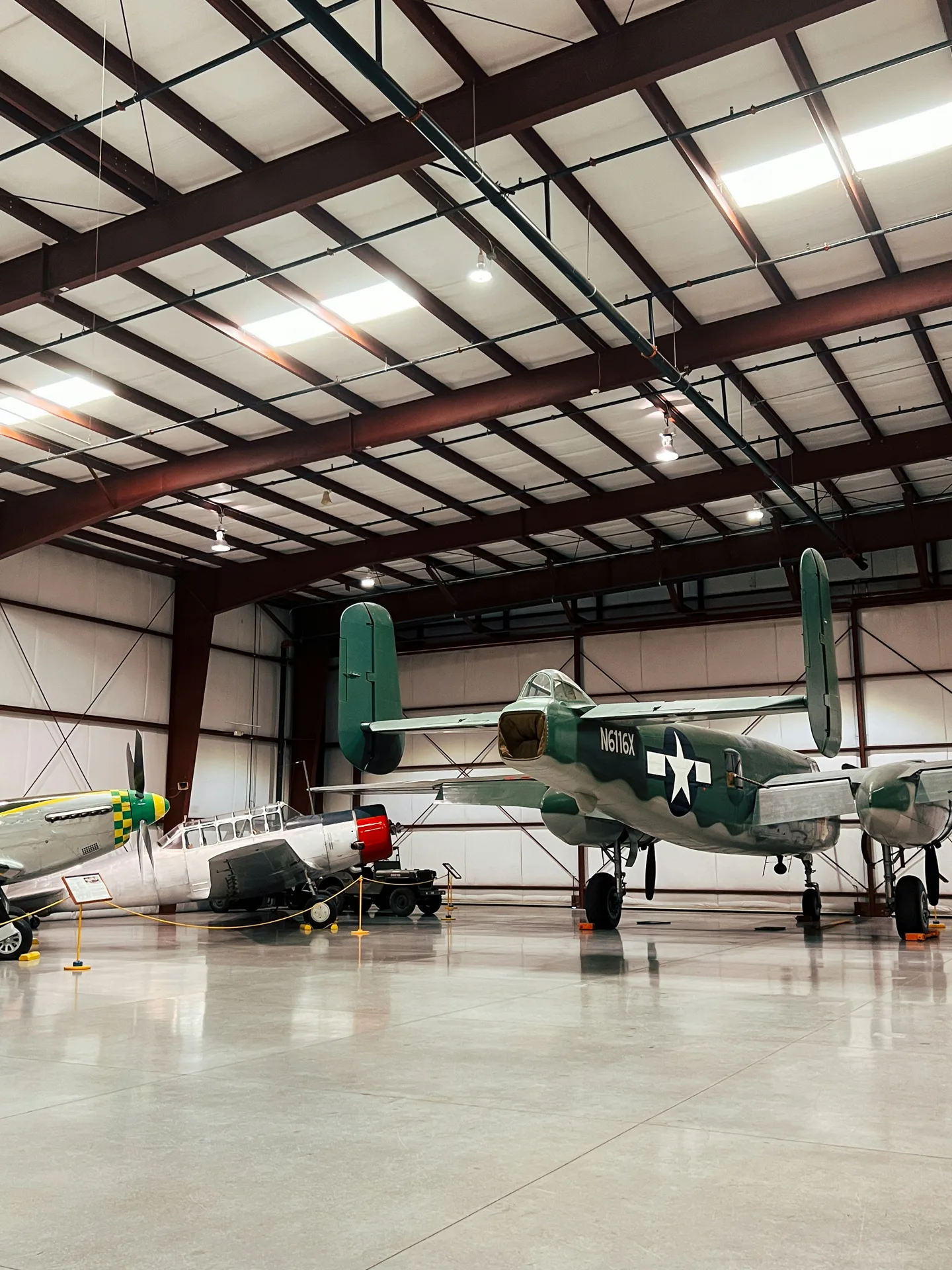 hangar apron with engineered drainage and sealed joints