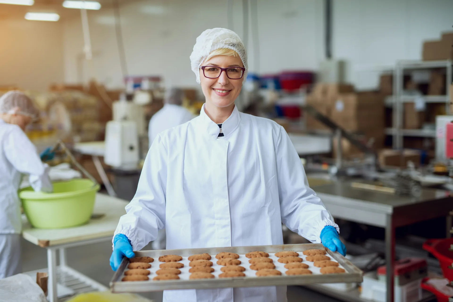 food processing worker on a seamless concrete floor in Pittsburgh