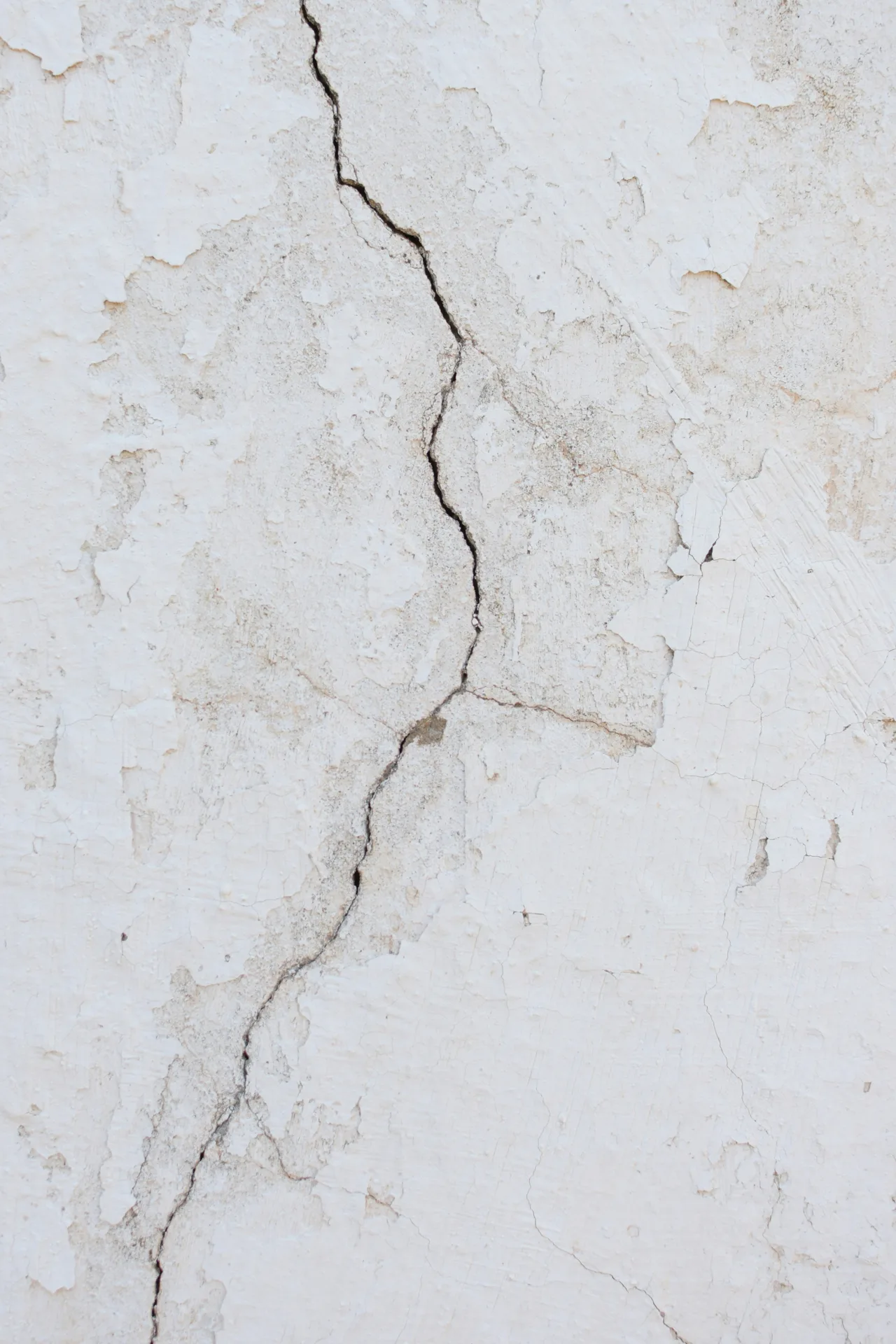 crack in a basement concrete wall before repair in Pittsburgh