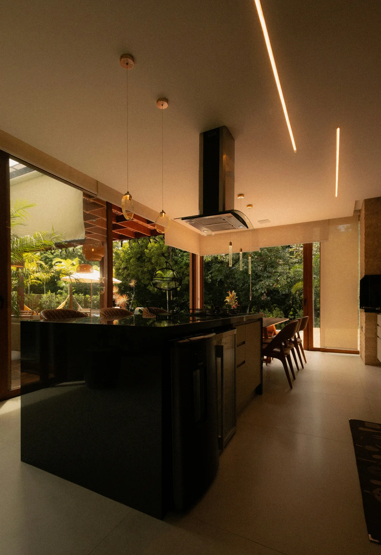 polished concrete floor in a modern Pittsburgh kitchen